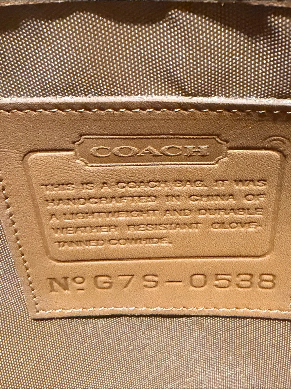 Coach Chestnut Brown Leather Laptop Tote